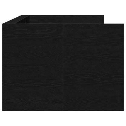 Tagesbett Schwarz Eichen-Optik 90 x 200 cm Holzwerkstoff