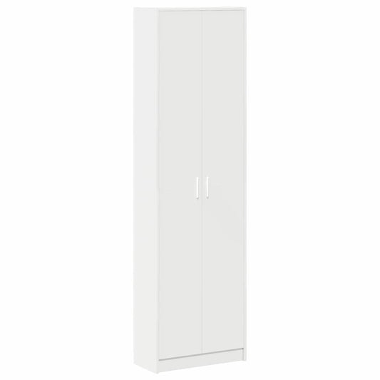Kleiderschrank mit Regal Weiß 55 x 25 x 189 cm Holzwerkstoff