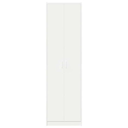 Kleiderschrank mit Regal Weiß 55 x 25 x 189 cm Holzwerkstoff