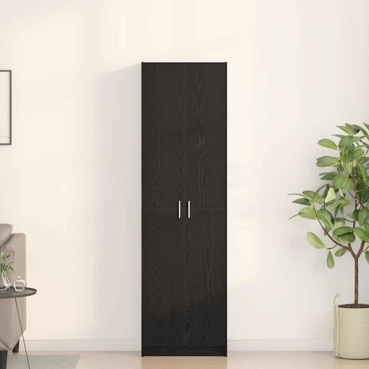 Kleiderschrank Schwarze Eiche 55 x 25 x 189 cm Holzwerkstoff