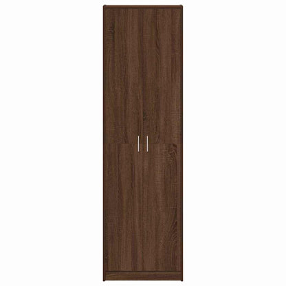 Kleiderschrank mit Regal Braun Eichen-Optik 55 x 25 x 189 cm