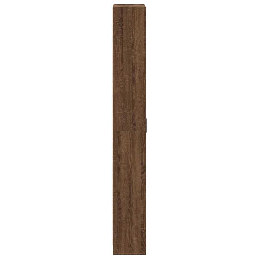 Kleiderschrank mit Regal Braun Eichen-Optik 55 x 25 x 189 cm