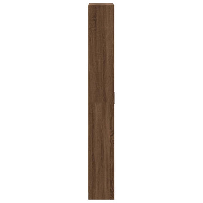 Kleiderschrank mit Regal Braun Eichen-Optik 55 x 25 x 189 cm