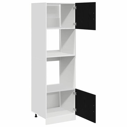 Mikrowellenregal Schwarze Eiche 60 x 57 x 207 cm Holzwerkstoff