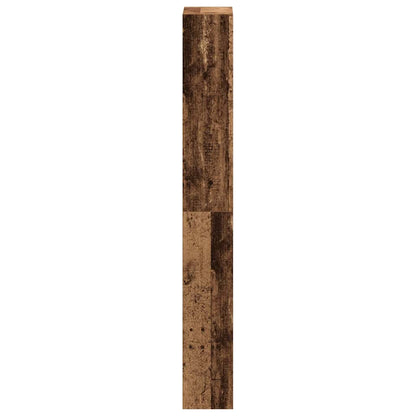 Schuhschrank mit Tür Altholz 80 x 21 x 163.5 cm Holzwerkstoff