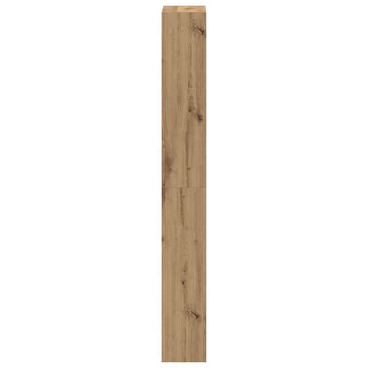 Schuhschrank mit Speicher Eiche handwerklich 80 x 21 x 163.5 cm