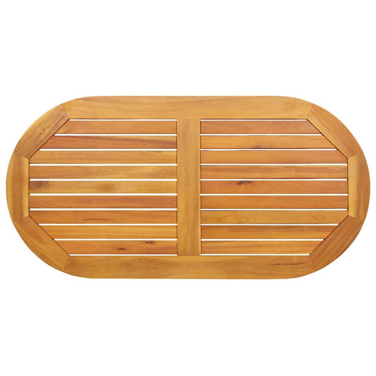 Tischplatte Braun 110 x 55 x 2 cm Akazie Massivholz