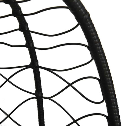 Hängendes Ei-Stuhl Cremeweiß 91.5 x 60 x 110 cm Poly-Rattan