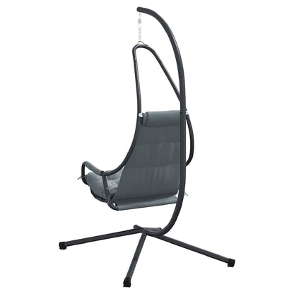 Hängendes Ei-Stuhl Anthrazit 94 x 107 x 196,5 cm Stahl