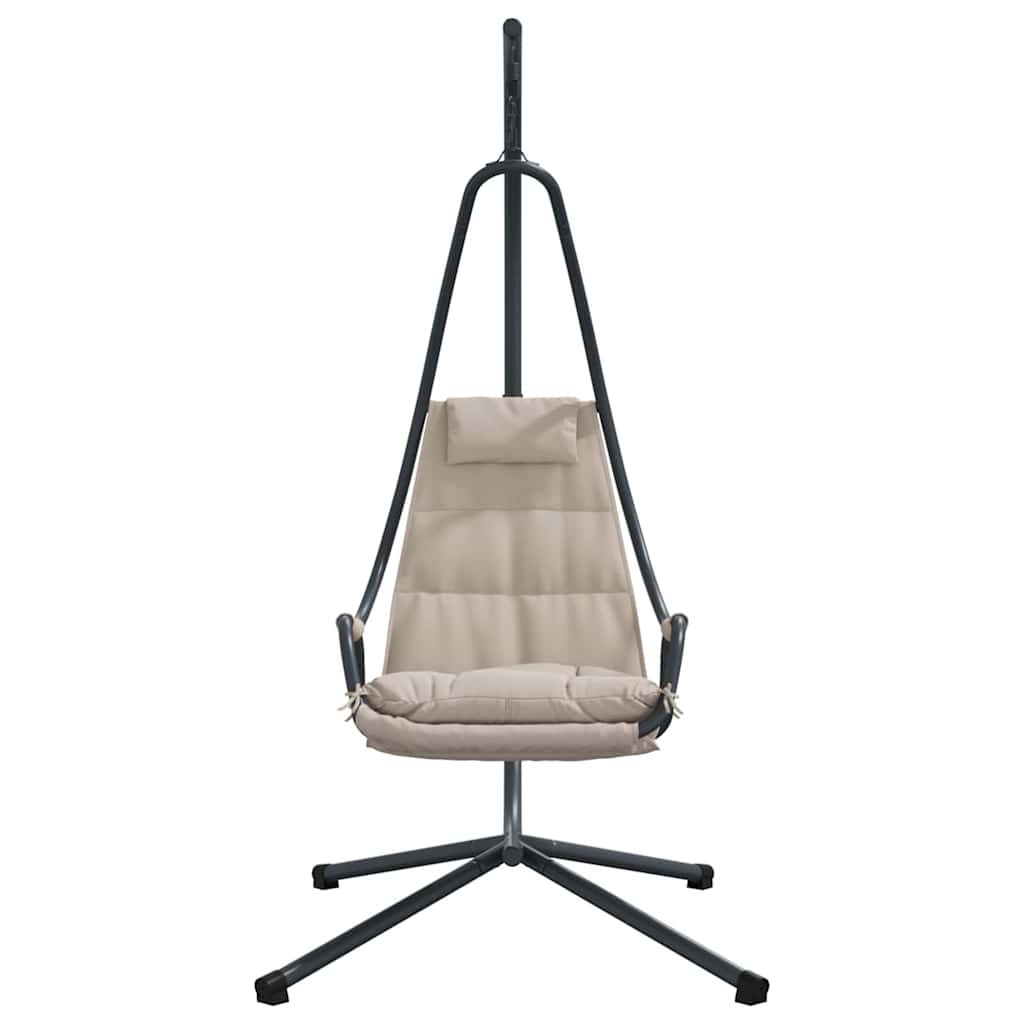 Hängendes Ei-Stuhl Taupe 94 x 107 x 196,5 cm Stahl