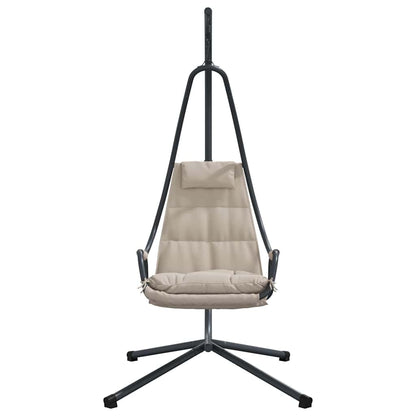 Hängendes Ei-Stuhl Taupe 94 x 107 x 196,5 cm Stahl