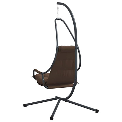 Hängendes Ei-Stuhl Kaffeebraun 94 x 107 x 196,5 cm Stahl
