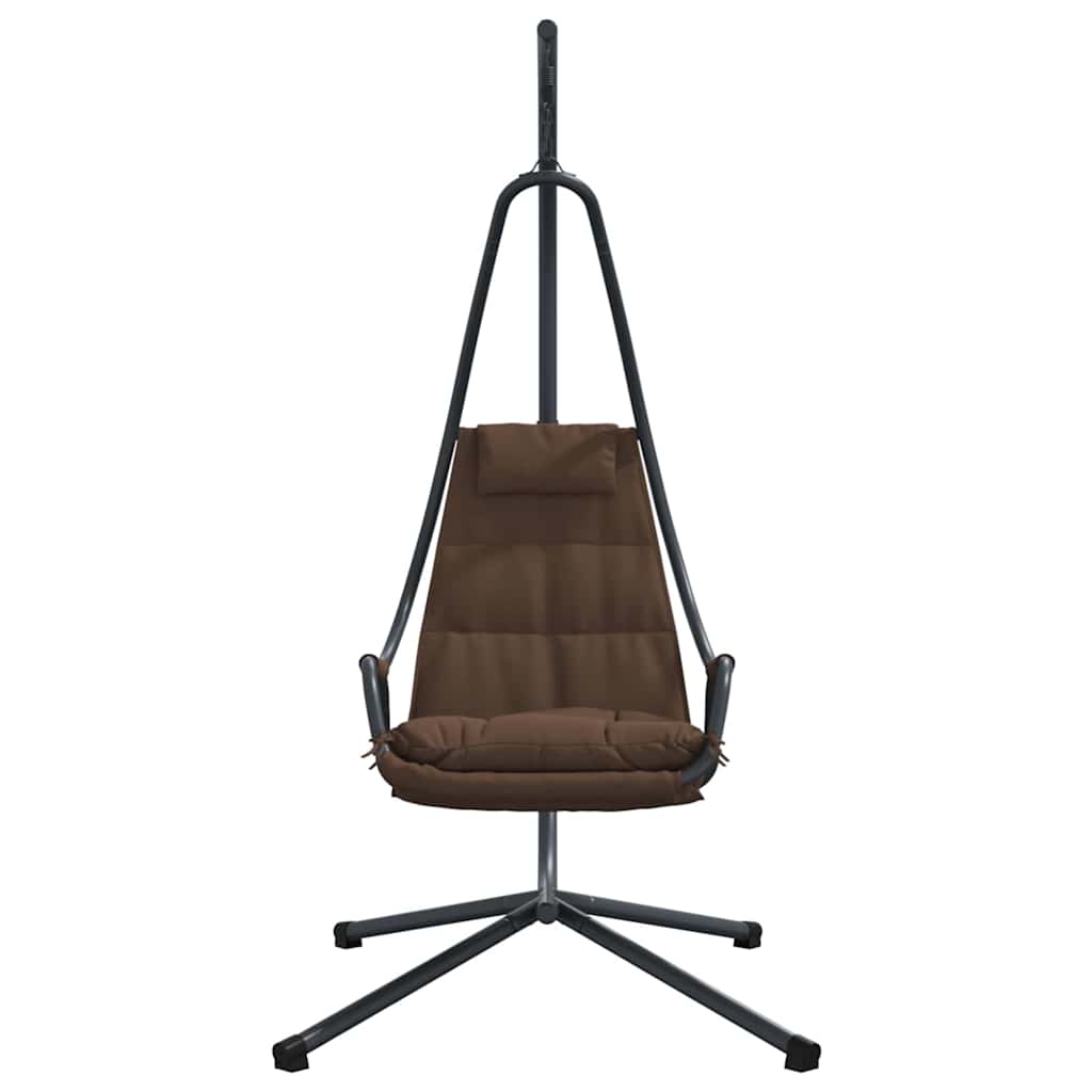 Hängendes Ei-Stuhl Kaffeebraun 94 x 107 x 196,5 cm Stahl