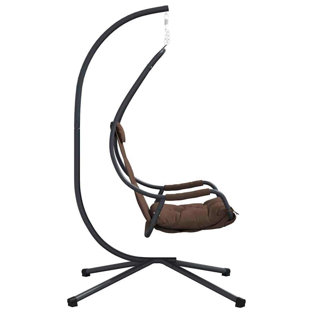 Hängendes Ei-Stuhl Kaffeebraun 94 x 107 x 196,5 cm Stahl