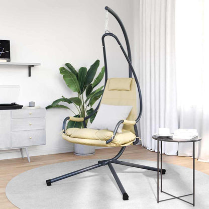 Hängendes Ei-Stuhl Beige 94 x 107 x 196,5 cm Stahl