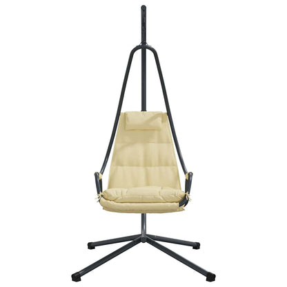 Hängendes Ei-Stuhl Beige 94 x 107 x 196,5 cm Stahl