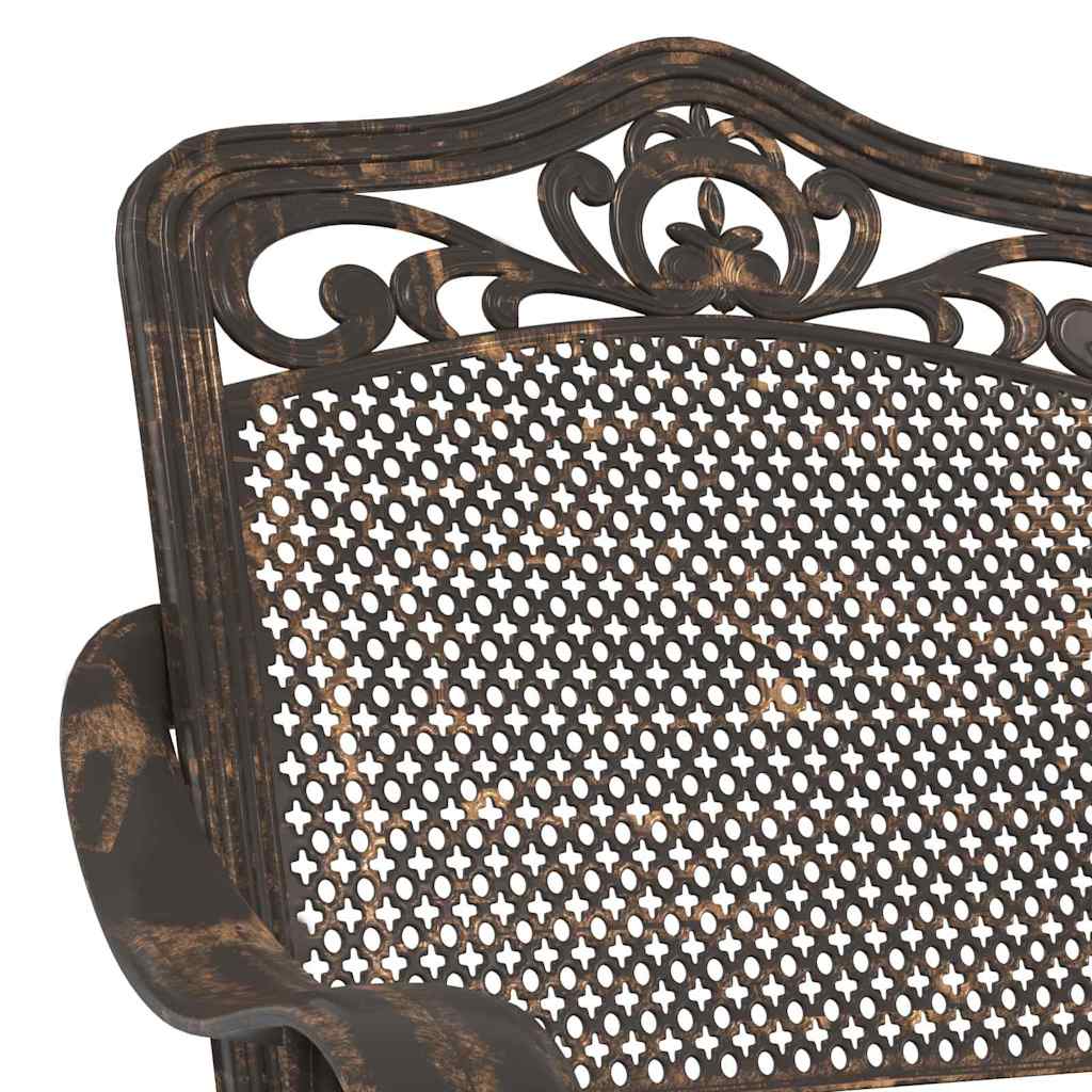 Gartenstuhl 2 pcs Bronzefarben 55 x 56,5 x 91cm Aluminium