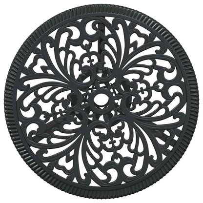 Garten Bistro Set 3 pcs Schwarz Aluminium