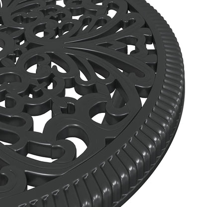 Garten Bistro Set 3 pcs Schwarz Aluminium