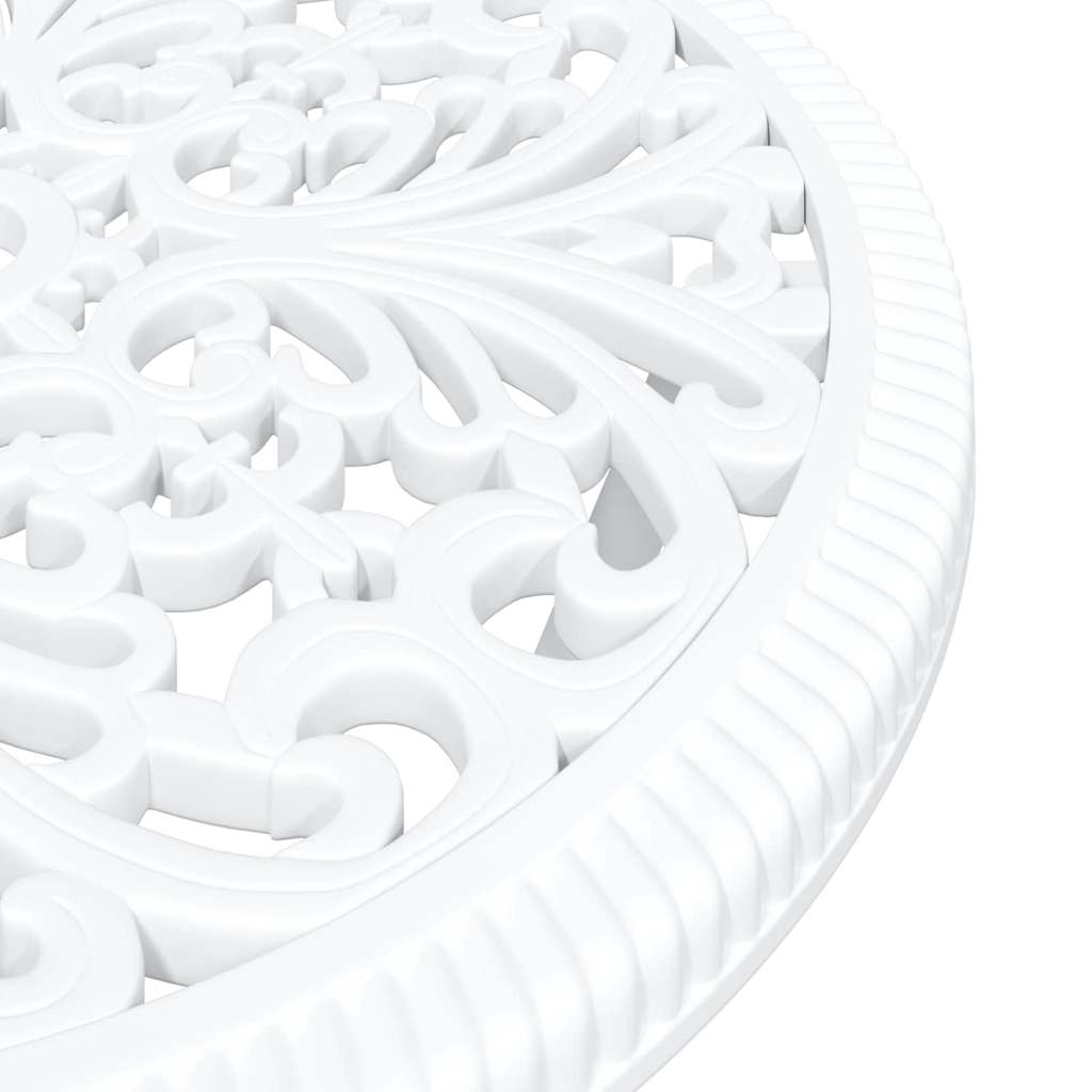 Garten Bistro Set 3 pcs Weiß Aluminium