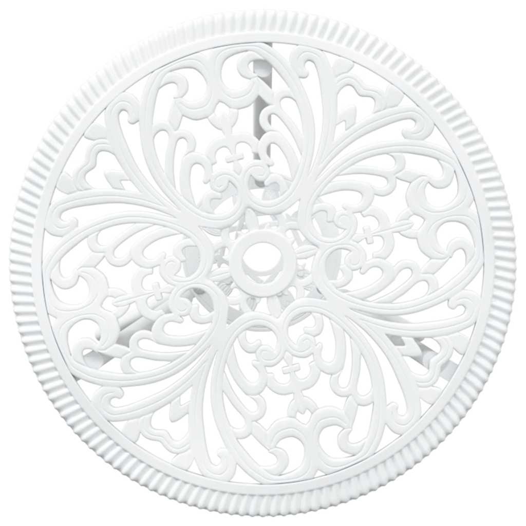 Garten Bistro Set 3 pcs Weiß Aluminium