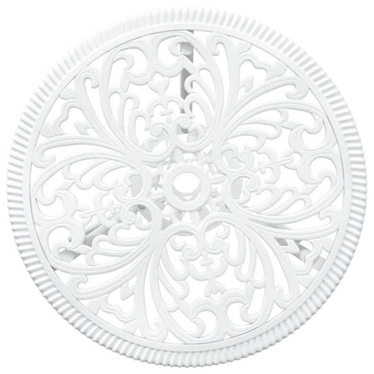 Garten Bistro Set 3 pcs Weiß Aluminium