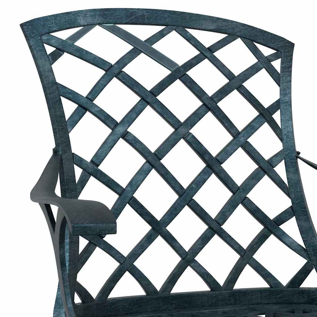 Gartenstuhl Grün 61 x 60,5 x 93cm Aluminium