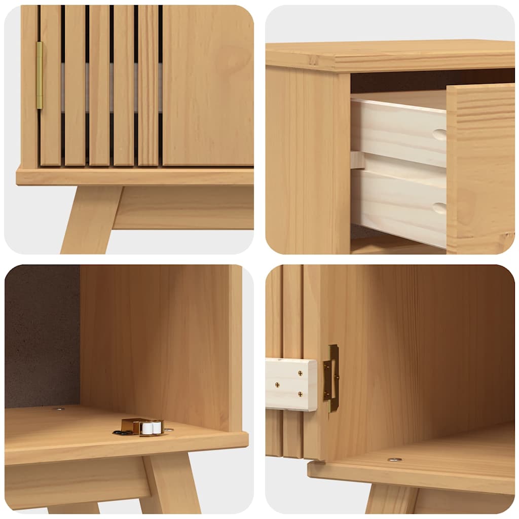 Badezimmermöbelset mit Speicher 2 pcs Braun 114 x 43 x 73.5 cm