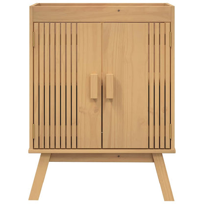 Badezimmermöbelset mit Speicher 2 pcs Braun 114 x 43 x 73.5 cm