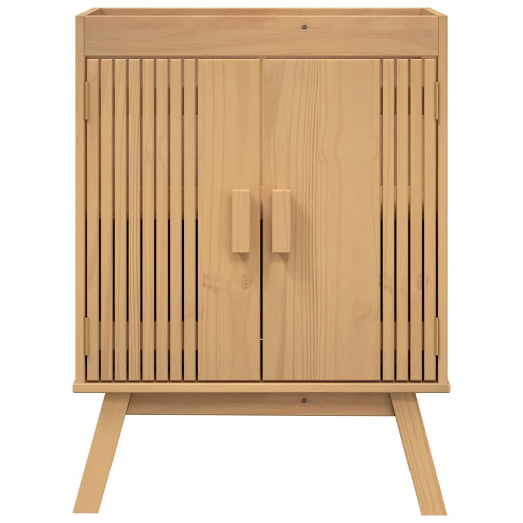 Badezimmermöbelset mit Speicher 3 pcs Braun 114 x 43 x 73.5 cm