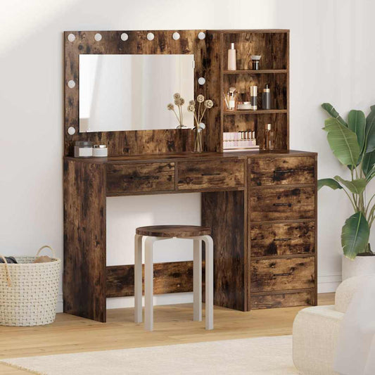 Schminktisch 2 pcs Braun 78,5 x 41 x 135 cm Holzwerkstoff