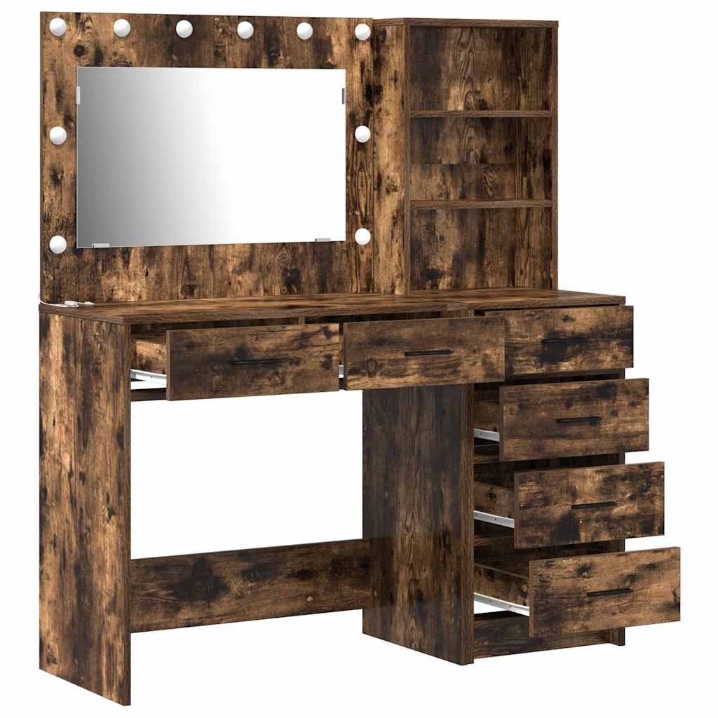 Schminktisch 2 pcs Braun 78,5 x 41 x 135 cm Holzwerkstoff