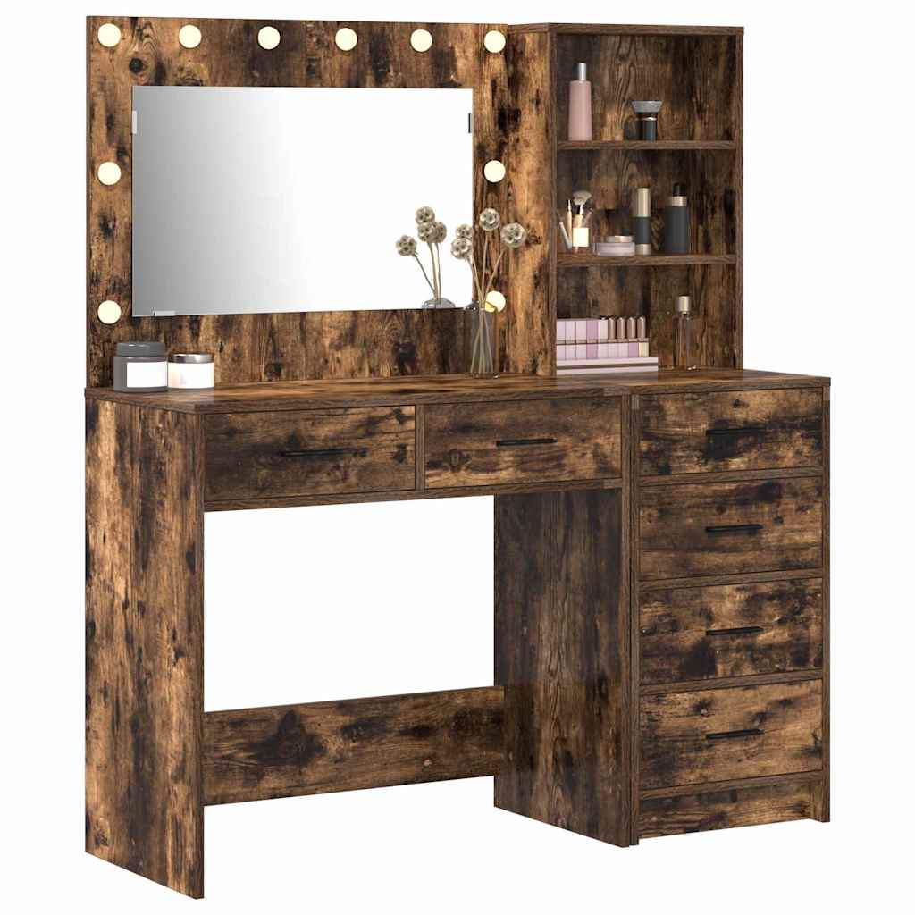 Schminktisch 2 pcs Braun 78,5 x 41 x 135 cm Holzwerkstoff