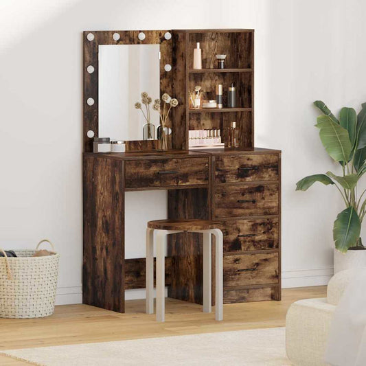 Schminktisch 2 pcs Braun 50 x 41 x 135 cm Holzwerkstoff