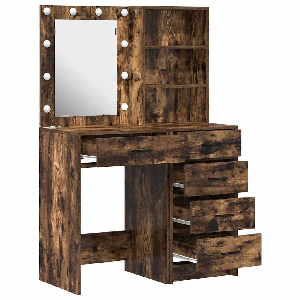 Schminktisch 2 pcs Braun 50 x 41 x 135 cm Holzwerkstoff