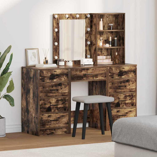 Schminktisch 3 pcs Braun 40 x 41 x 135 cm Holzwerkstoff