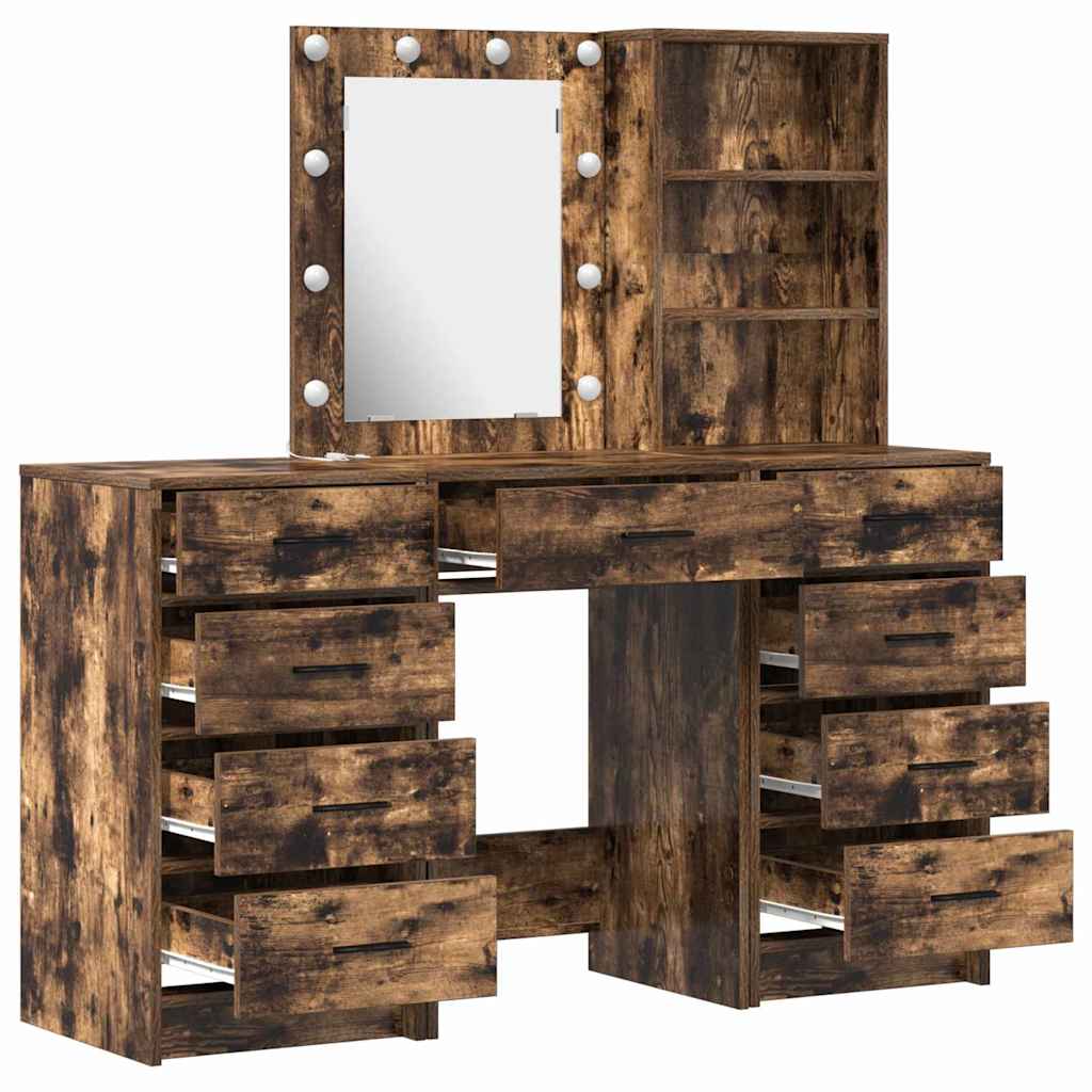 Schminktisch 3 pcs Braun 40 x 41 x 135 cm Holzwerkstoff