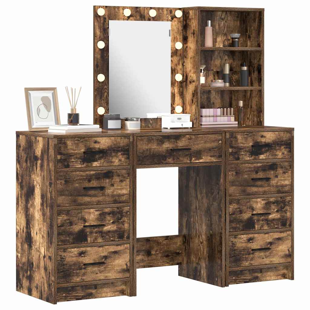 Schminktisch 3 pcs Braun 40 x 41 x 135 cm Holzwerkstoff