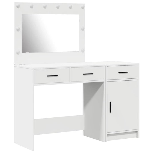 Schminktisch mit Tür 2 pcs Weiß 40 x 41 x 75 cm Holzwerkstoff