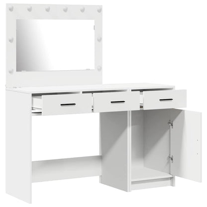 Schminktisch mit Tür 2 pcs Weiß 40 x 41 x 75 cm Holzwerkstoff