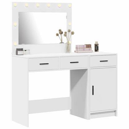 Schminktisch mit Tür 2 pcs Weiß 40 x 41 x 75 cm Holzwerkstoff