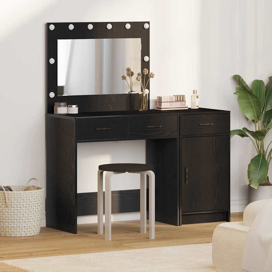 Schminktisch 2 pcs Schwarz 40 x 41 x 75 cm Holzwerkstoff