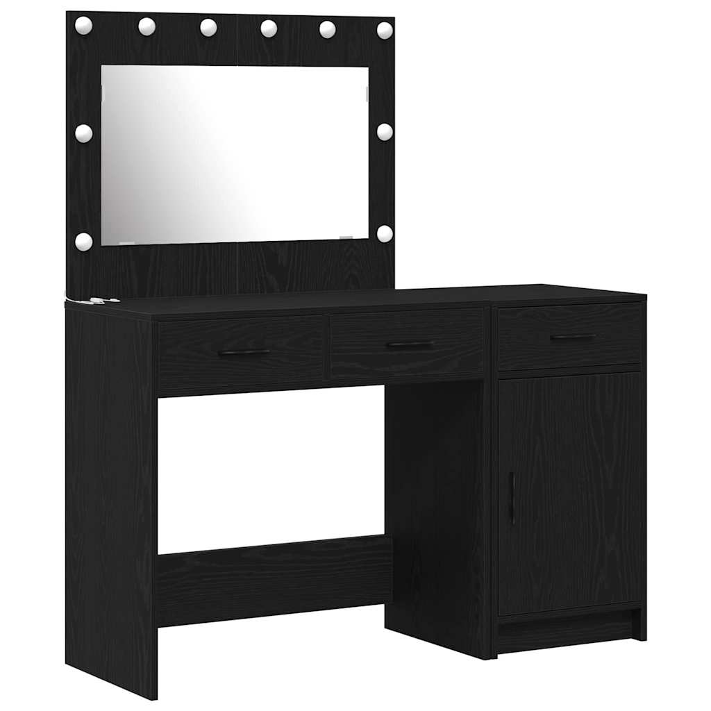 Schminktisch 2 pcs Schwarz 40 x 41 x 75 cm Holzwerkstoff