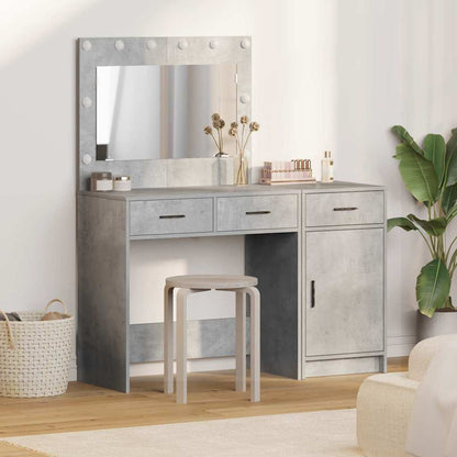 Schminktisch mit Tür 2 pcs Grau 40 x 41 x 75 cm Holzwerkstoff