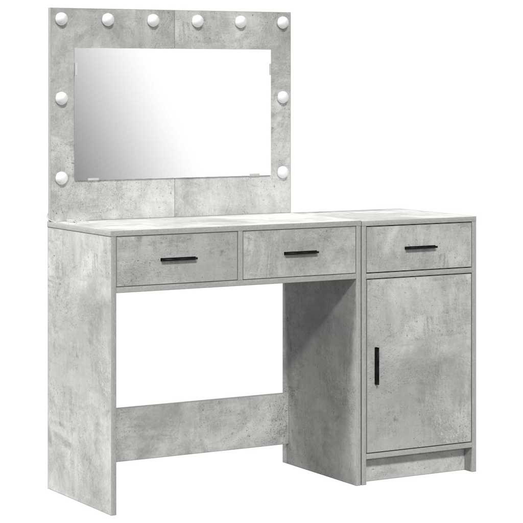 Schminktisch mit Tür 2 pcs Grau 40 x 41 x 75 cm Holzwerkstoff
