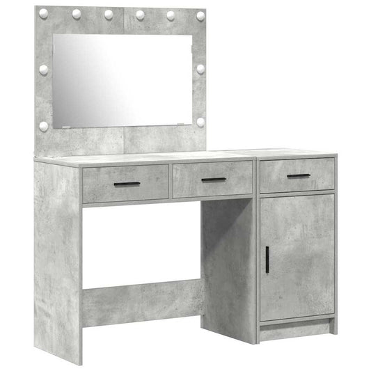 Schminktisch mit Tür 2 pcs Grau 40 x 41 x 75 cm Holzwerkstoff
