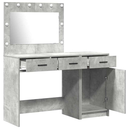 Schminktisch mit Tür 2 pcs Grau 40 x 41 x 75 cm Holzwerkstoff