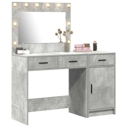 Schminktisch mit Tür 2 pcs Grau 40 x 41 x 75 cm Holzwerkstoff