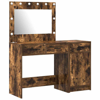 Schminktisch mit Tür 2 pcs Braun 40 x 41 x 75 cm Holzwerkstoff