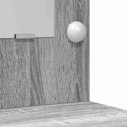 Schminktisch mit Tür 2 pcs Grau 40 x 41 x 75 cm Holzwerkstoff